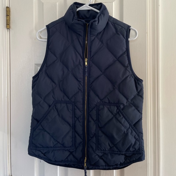 J. Crew down navy vest - Picture 2 of 4